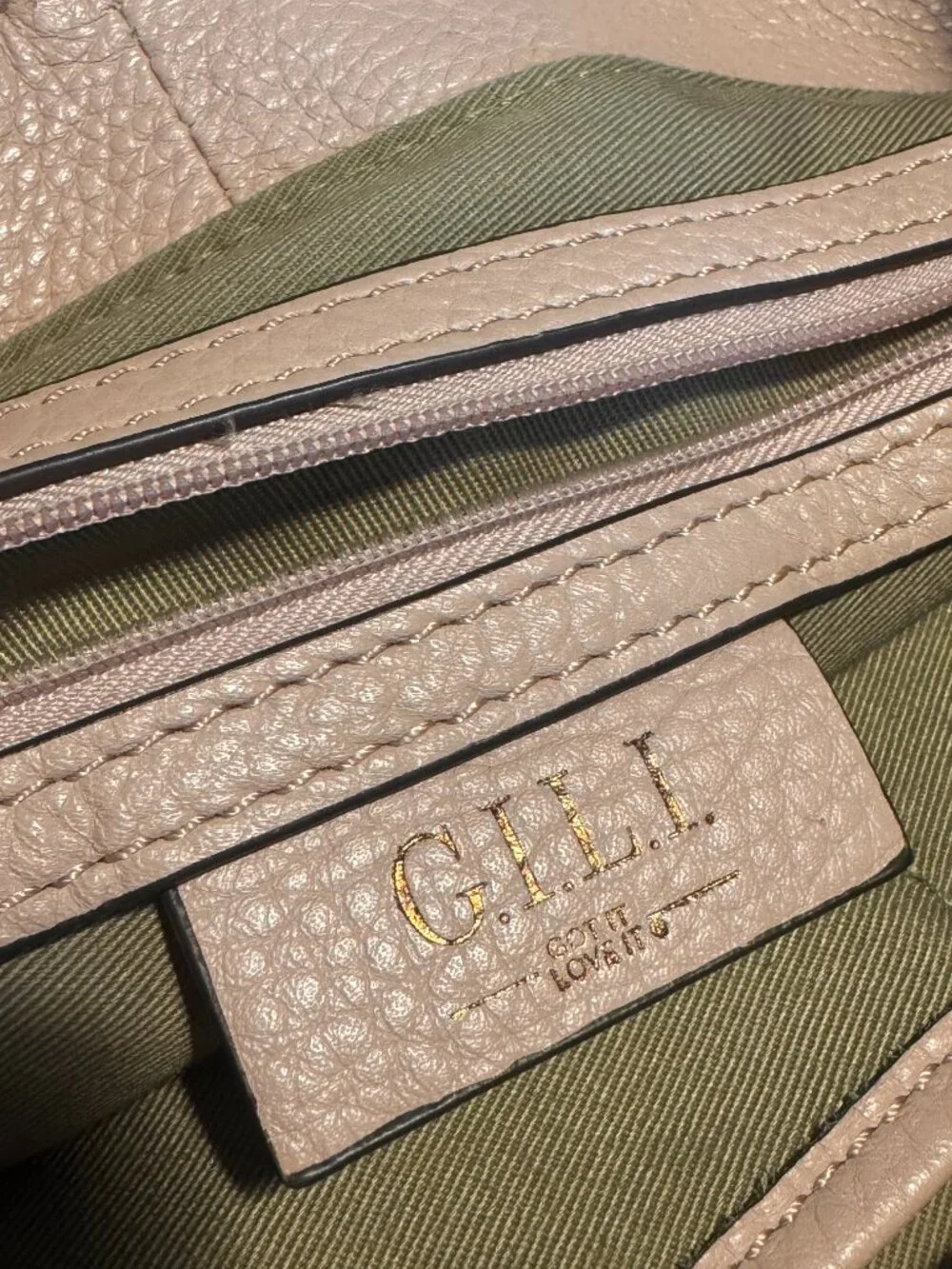 Soft & Sophisticated! G.I.L.I. Blush Pink Leather Hobo Bag